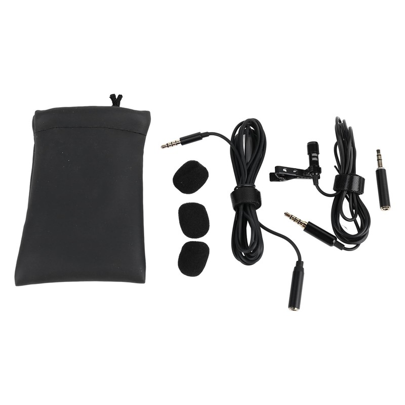 Professional Lavalier Microphone, 360 Degree Omnidirectional Lapel Microphone, Clear Sound