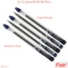 5 x 0.5mm FLAIR Hydra BLUE Gel Pens Easy Grip