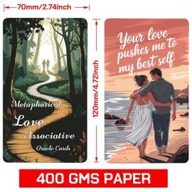 Metaphorical Love Association Oracle Cards: Love Oracle Cards, Oracle Cards for Beginners Stimulate Creative Thinking, Overcome Emotional Blocks, Enhance Insight, Tarot Oracle Deck