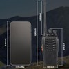 Radios de Comunicación Inalámbricos,Walkie-Talkies Inalámbricos 16 Canales,Walkie-Talkies con Micrófono,Intercomunicador Profesional