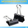 1InTheOffice Medium Binder Clips, Paper Clamps, Paper Binder Clips, 5/8"