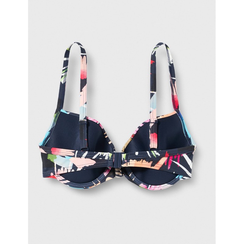 Firefly Miriam Bikini Top Navy Dark/Flower 40