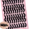 loladook Mink Lashes Pack 30 Pairs Fluffy Cat Eye Faux