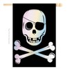 Pirate Jolly Roger Garden House Flags Kit Coastal Ship Skull