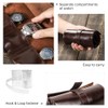 CONTACT'S FAMILY for 6 Watch Roll Strap Leather Portable Travel