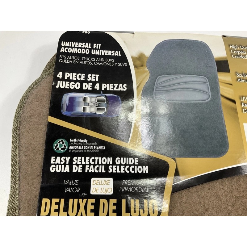 Kraco 700 TAN (beige) Universal 4-Piece Floor Mats Carpet Set
