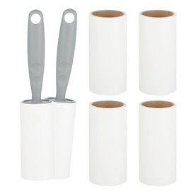 360 Blätter Fusselrolle - Für Kleidung und Tierhaare, 6 Rollen mit 2 Abroller, Extra Starke Klebekraft zum Entfernen von Haaren, Ideal für Haustiere, Kleidung, Bettwäsche, Teppiche und Sofas