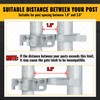 VIVIDA 1-3/8" x 1-7/8" Chain Link Gate Latch, Fence Fork