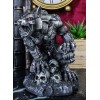 Ebros Gift Steampunk Robotic Werewolf Crushing Skull Statue Lycan Cyborg