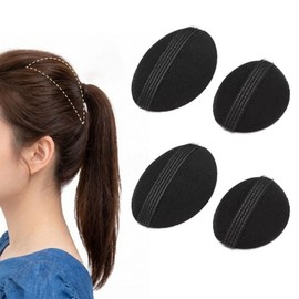 Shripharm bangs mulberry crown volume pad fixed type 2 types, 2 pieces, black / 슈리팜 앞머리 뽕 정수리 볼륨 패드 고정형 2종, 2개, 블랙