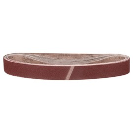 CoCud 1 x 18 Inch Sanding Belt, 10 Pcs 80 Grit Knife Sharpener Belts Work Sharpening for Belt Sander Knife Carving Tool Metal Working