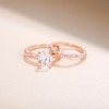 Mameloly 3ct Engagement Rings for Women Oval Cut Bridal Ring