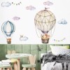 DaraBaby Vinil Decorativo Infantil Globo Aerostático Animales Niños