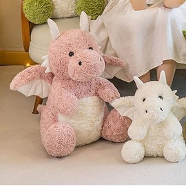 YUKOUQIAN Dragon Stuffed Animal Cute Dragon Plush Toy 9 inch for Girls Boys 7.8 inch (jiaolong fense)