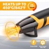 SEEKONE Mini Heat Gun, 350W 2-Temp Settings 500℉ & 842℉