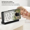 Digital Alarm Clock Dual Display Adjustable Brightness Large Display LED