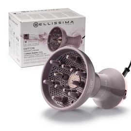 Bellissima Imetec Diffon Ceramic & Argan: Diffusore per Capelli Ricci con Olio di Argan per Ricci Definiti, Luminosi e Idratati – Azione Anti-Crespo, Asciugatura Delicata, Doppio Voltaggio