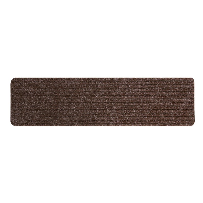 6pcs Stair Mat Self Adhesive Reusable Stair Mat Brown