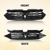 YLT AUTO Front Bumper Cover Upper Grille Replacement Shroud Gloss