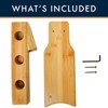 ROYALHOUSE Bamboo Wine Rack 3 Compartments (Assembly Required)