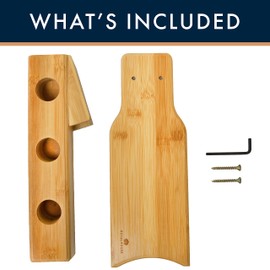 ROYALHOUSE Bamboo Wine Rack 3 Compartments (Assembly Required)