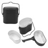 Military Mess Tin Cookware Set 3 Parts in 1 Aluminium