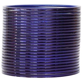 JD'Z COLLECTION Indian Ethnic Metal Bangles Set For Women, Costume Matching Bollywood Fashion Jewelry Bracelet Traditional Plain Churi Bangles Set Of 24 (Dark Blue, 2.8)