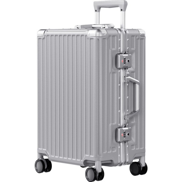 AnyZip Carry On Luggage PC+ABS Aluminum Frame Zipperless Luggage Hard