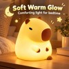 Cartoon Capybara LED Night Light with Yellow Glow for Bedside