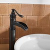 Vessel Sink Faucet Oil Rubbed Bronze Waterfall Single Handle Lever