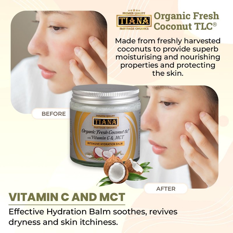 TIANA Fairtrade Organic Intensive Hydration Balm 100ml (Pack of 1)