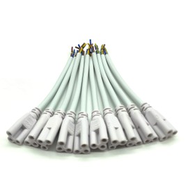 Traodin T5 T8 LED Lamp Connecting Wire Ceiling Lights Daylight Integrated Tube Cable Linkable Cords for LED Tube Lamp Holder Socket Fittings with Cables (6 Inch 10-Pack 3Pin)