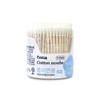 Premium Sterilized Paper Cotton Swabs (200 Count) for Baby & Makeup Round 5ea