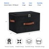 VinneGenzz Storage Bins with Zipper Lid Velvet Fabric Storage Boxes