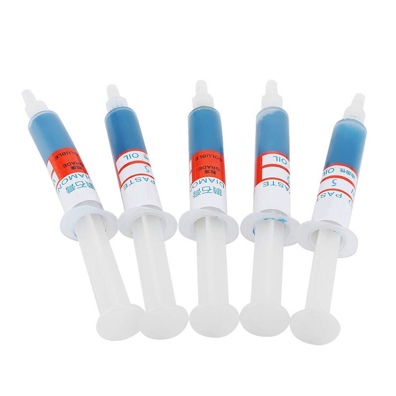Akozon Diamond Grinding Paste 5 Pieces/Set Diamond Lapping Paste Polishing
