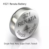 Renata #321 Renata Watch Battery SR616SW Silver Oxide New, Super-Fresh, Ships Free!