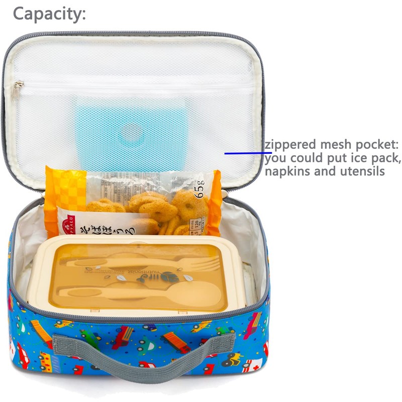 FlowFly Kids Lunch Box Insulated Soft Bag Mini Cooler Back