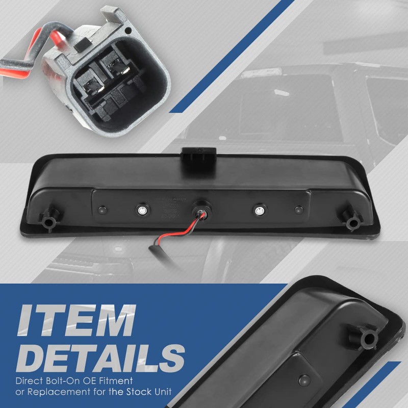 Auto Dynasty Red Housing LED 3rd Third Tail Brake Light