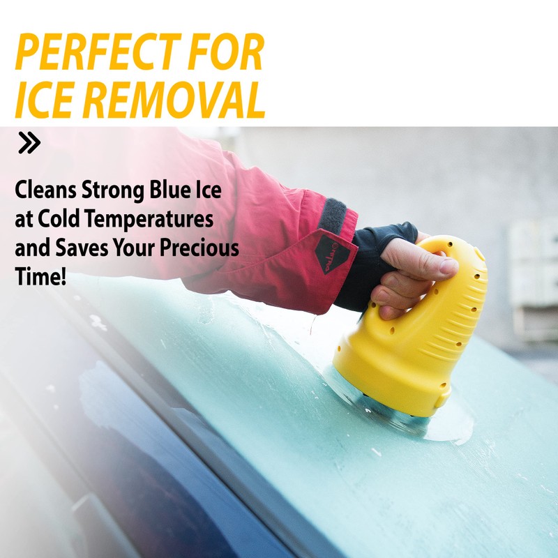 ZONETECH Electric Snow Ice Scraper USB Rechargeable - Premium Quality
