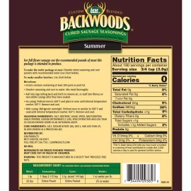 LEM Backwoods Cured Sausage Seasoning 19 Ounce Cures 25 Pounds of Meat