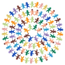 YAXINRUI - 100 piezas de mini bebés de plástico, 1 pulgadas, minitas cifras para bebés de 1 pulgada, tamaño King, pasteles, bebés de plástico para juegos de cubitos de hielo, juegos de My Water Broke,