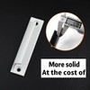 Taicols 2 Pcs Sliding Door Handles, Aluminum Alloy Curved Handle