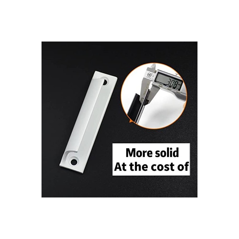 Taicols 2 Pcs Sliding Door Handles, Aluminum Alloy Curved Handle