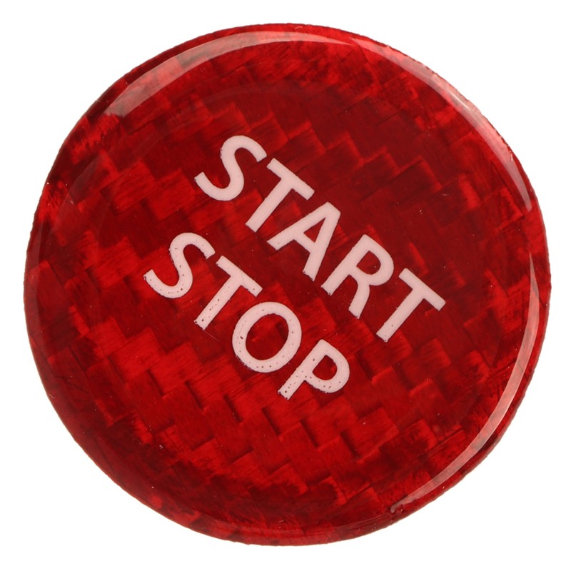 Push Start Button Cover Carbon Fiber Ignition Switch Button Cover
