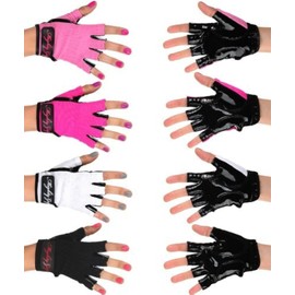Mighty Grip Pole Dancing Gloves with Tack Strips for Gripping the Pole (1 pair),pink,large