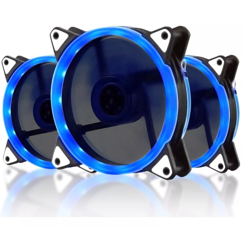 Wnatn Kit De 3 Ventiladores Pc,120mm 1200rpm Disipador Rgb