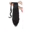 20 Inch Real Long Corn Wave Ponytail Clip in Hair