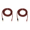 Lyaciomn 2Pcs Speaker Cable Bare Wire Speaker Wire to Plug,Replace