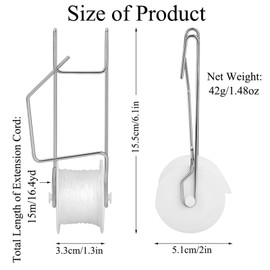 SEIWEI 10Pcs Tomato Trellis Roller Hooks, 15m Rope Tomato Support Hooks Flower Vine Twine Crop Trellis Kit Plant Roller Hook for Tomato Vine Vegetable