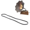 Restokki Record Player Belt, Black Rubber Record Player Belt Replacement